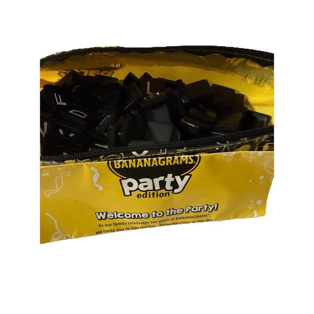 Bananagrams Party Edition Anagram Word Tile Game Incomplete - Picture 4 of 7